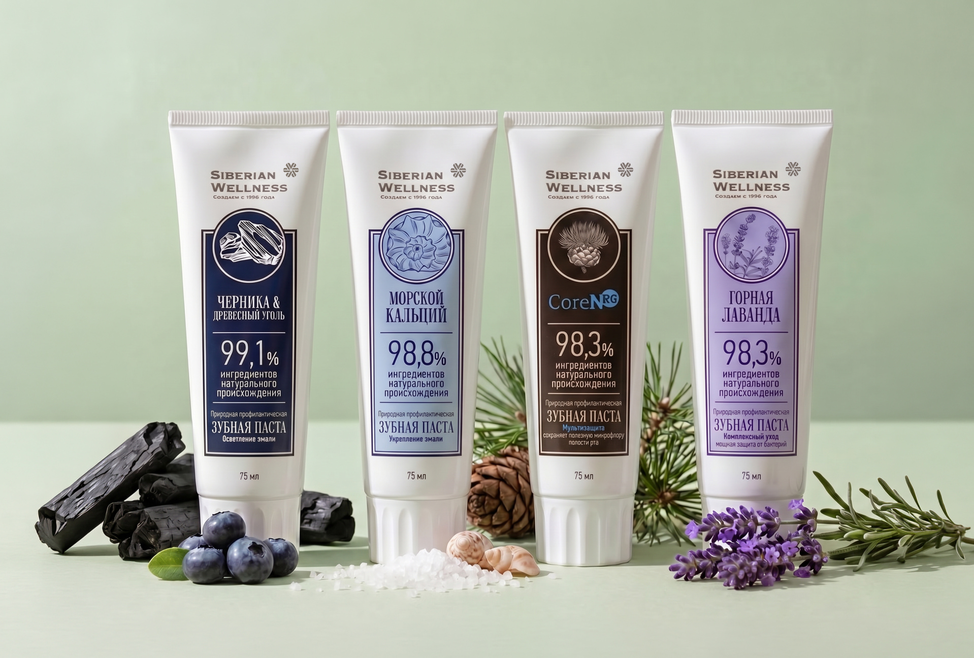Природные зубные пасты Siberian Wellness